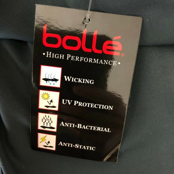 Bolle Tenniswear Womens Yoga Pants Cropped Wicking UV Protection Black Size S - Picture 3 of 4